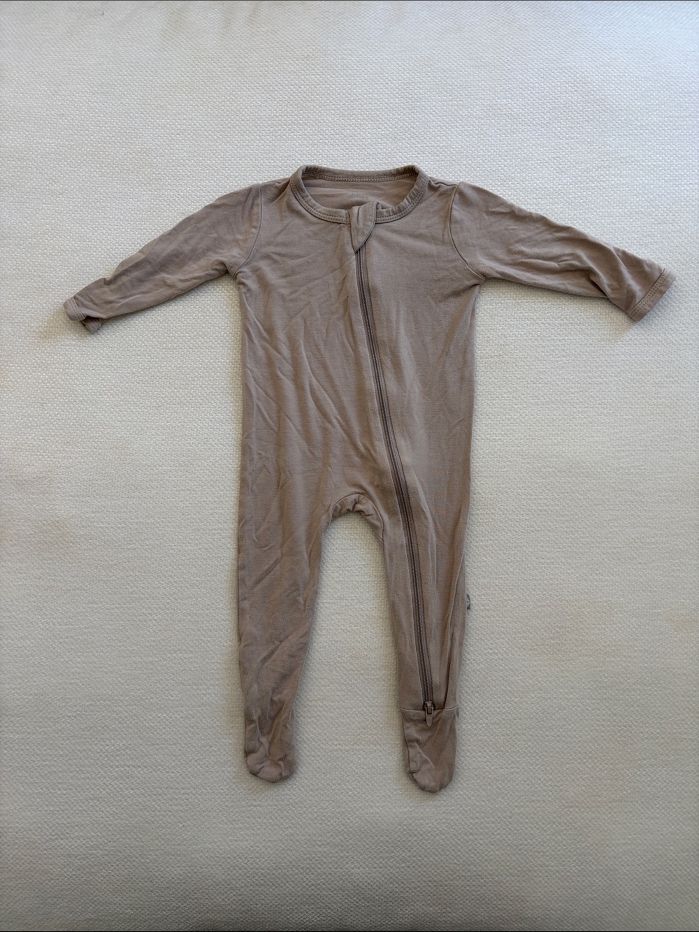 Kyte BABY Zippered Footie in Khaki